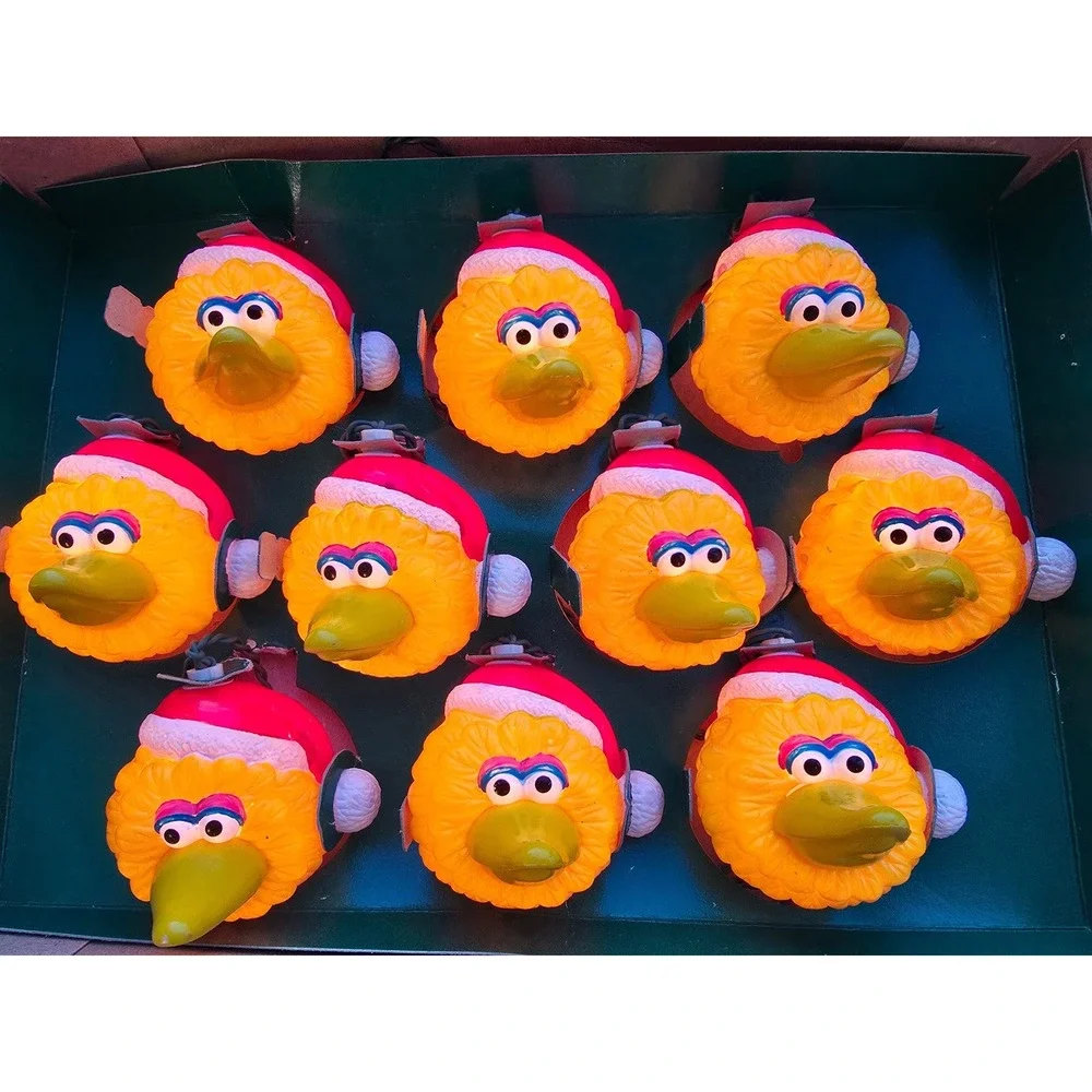 Sesame Street Big Bird Christmas Tree Lights 10 Novelty Bulbs‎ Kurt S Adler